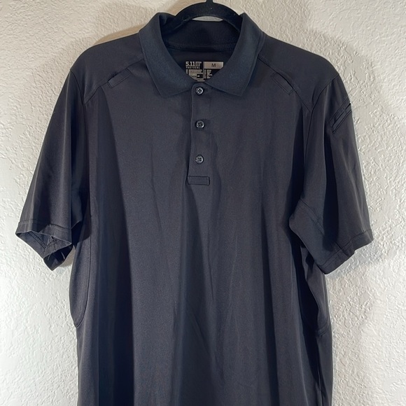 5.11 TACTICAL HELIOS SHORT SLEEVE POLO BLACK SIZE MEDIUM - Picture 3 of 11